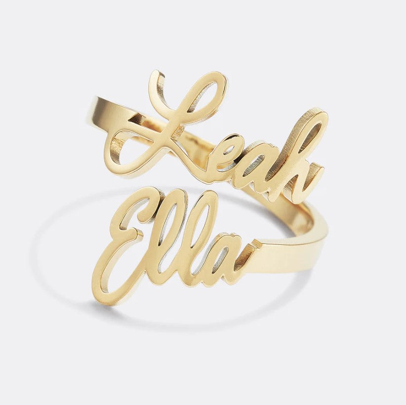 Double Name Ring