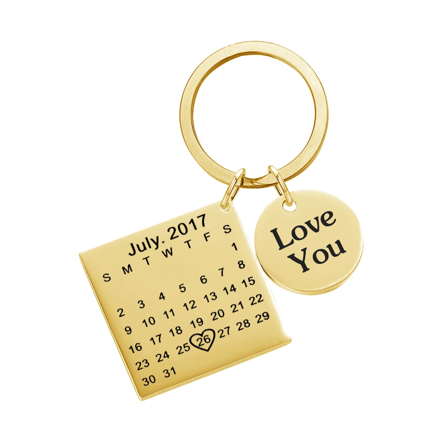 Personalized Calendar Keyring