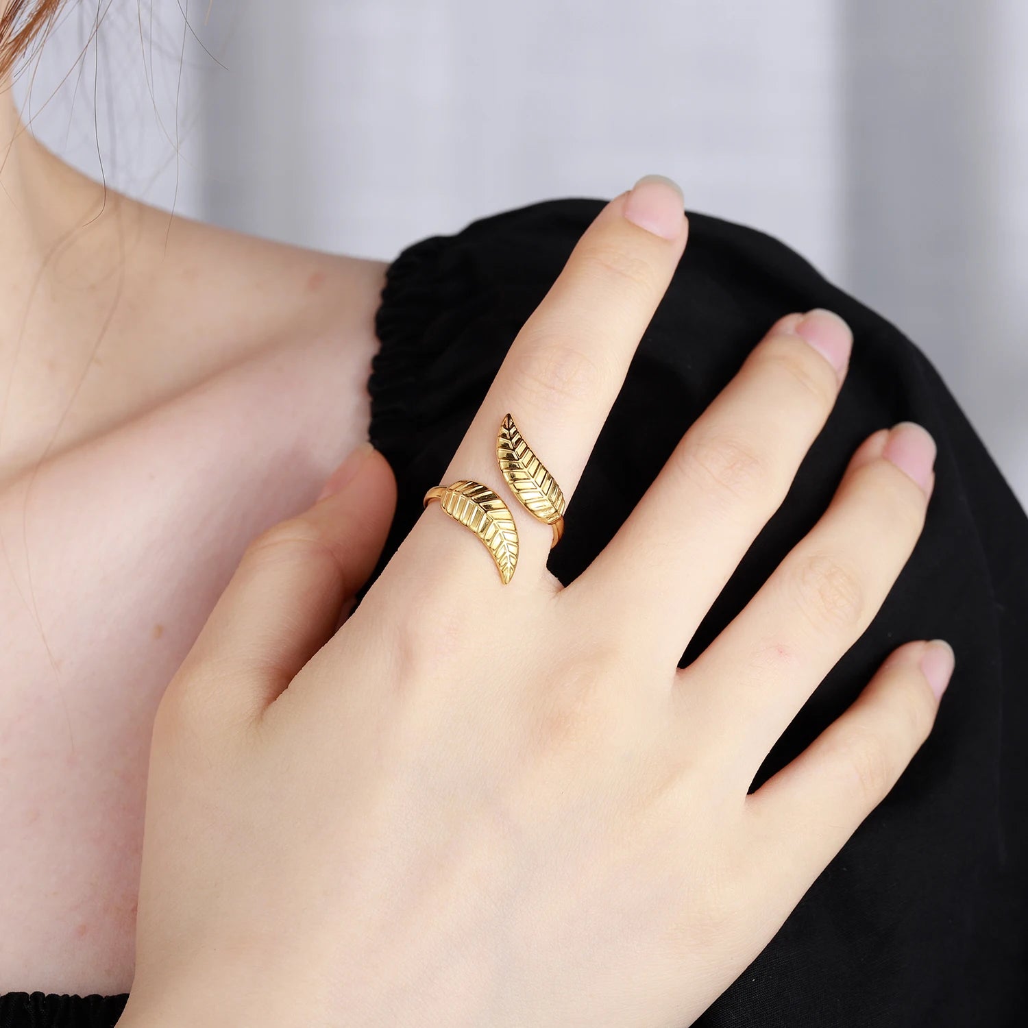 Adjustable Leaf Ring