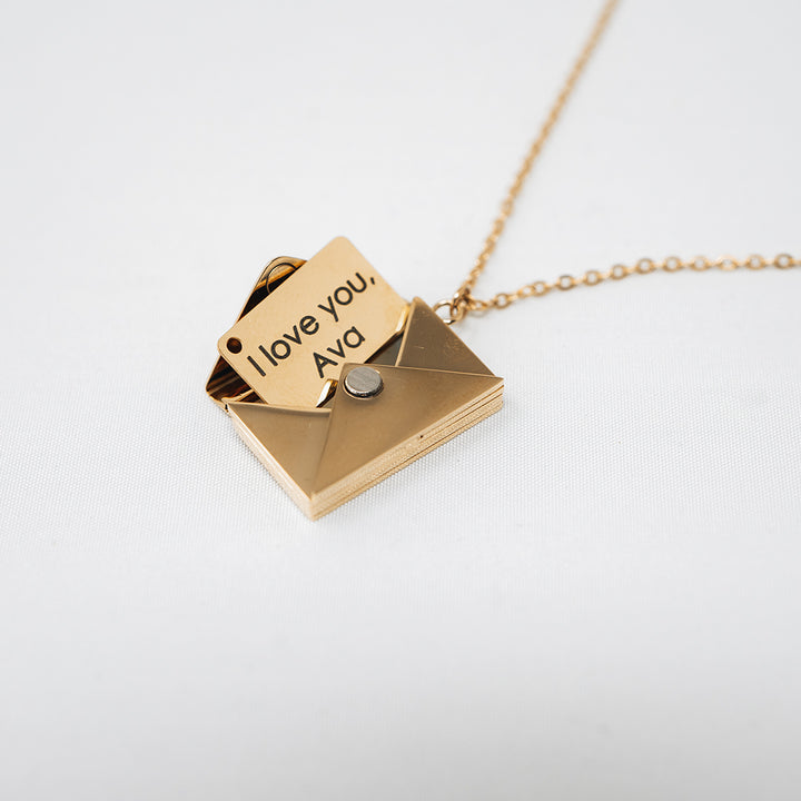 Love Letter Necklace + Rose Gift Box