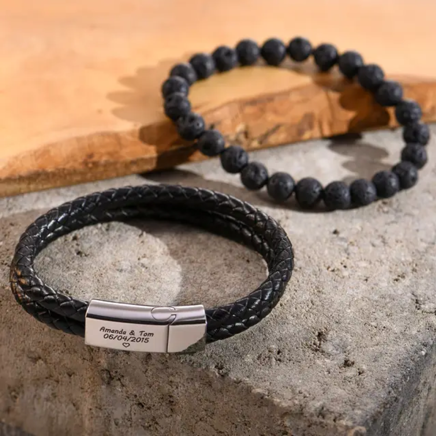 Explorer Leather Men's Bracelet